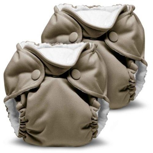 Kanga Care Lil Joey Newborn All in One AIO Cloth Diaper (2pk) Sweet Green 4-12lbs