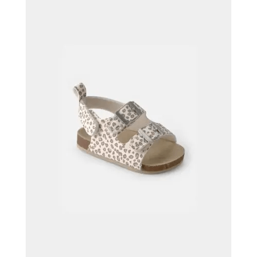Baby Girl Cheetah Sandals - Cream | Carter's