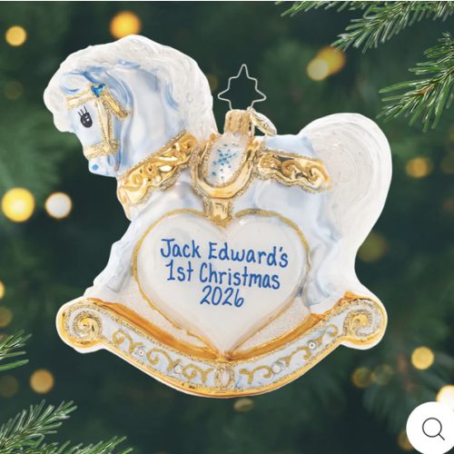 Baby's First Christmas Foal Personalized