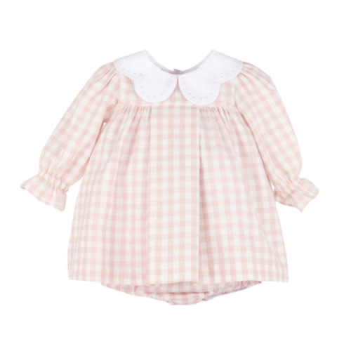 Sweet Pink Float Dress - Baby Bloomers