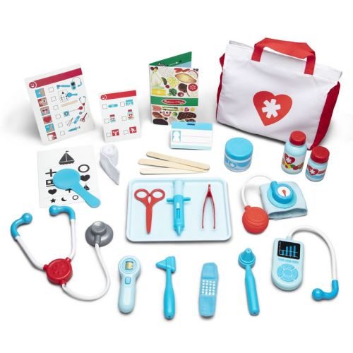 Melissa & Doug Get Well Doctor's Kit Pretend Play Set – 25 Toy Pieces for Preschool Girls, Boys