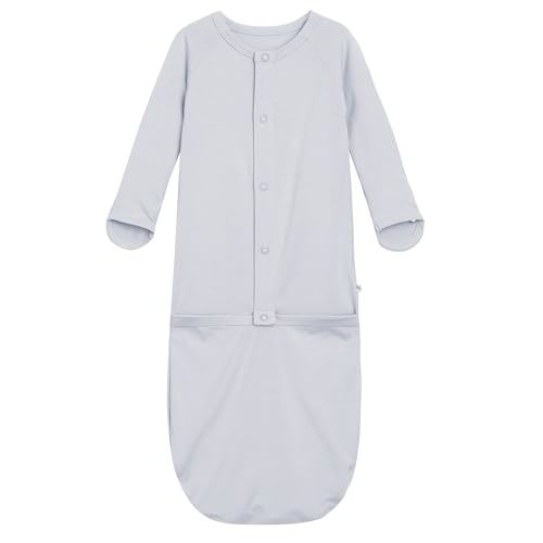 BambooBud Baby Nightgowns Sleeper Gown Newborn Long Sleeve Pajama Gowns Unisex Viscose from Bamboo Infant Sleepwear