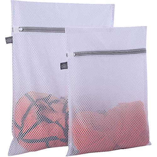 Kimmama Laundry Bags Mesh Wash Bag, Lingerie Bags for Washing Delicates, Net Washer Sack with Zipper, Dryer Pouch for Cleaning and Drying Cloths, Garment, Sweater, Bra, Pant, Sock, Toys, Hat