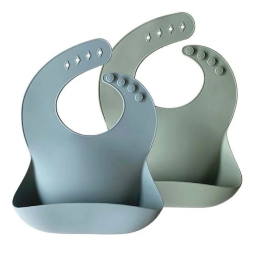 Silicone Baby Bib - 2 Pack