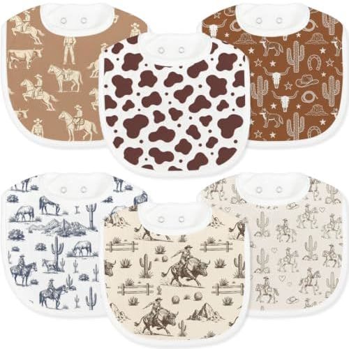 Baby Bibs for Baby Boys Girls 6-Pack