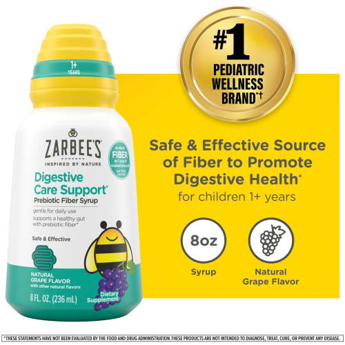 Zarbee's Children's Digestive Care Support* Prebiotic Syrup, 8 fl. oz