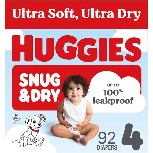 Huggies Snug & Dry Diapers Size 4, 92 Count