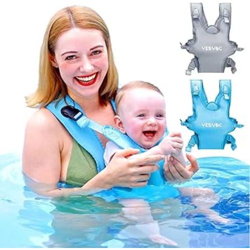 Baby Carrier, Dual-Use Adjustable Baby Sling Support Infant Chest Holder with Drawstring Backpack for Newborn to Toddler 13-33 lbs Swimming Pool Beach Land (Blue)