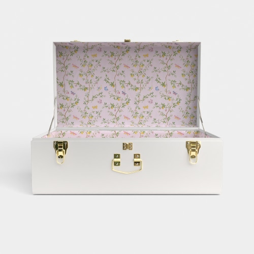 Grand Classic Trunk - White - Sylvia's Summer / Embroidery