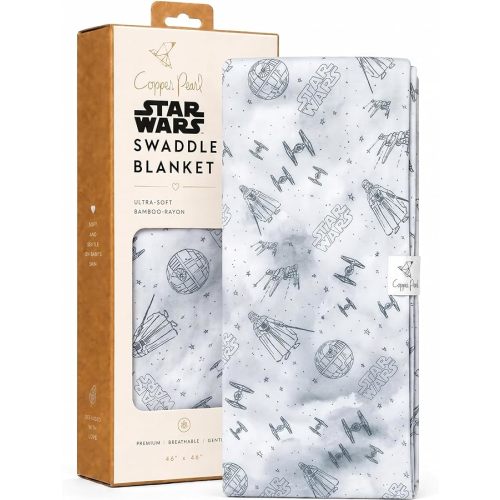 Copper Pearl Swaddle Blankets for Newborns | Soft Stretchy Receiving Blankets for Boys and Girls | Large 46 x 46 Inch Baby Blankets | Lightweight and Breathable Swaddles | Empire