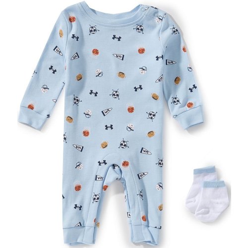 Under Armour Baby Boys Long Sleeve Logo Graphic Coverall
