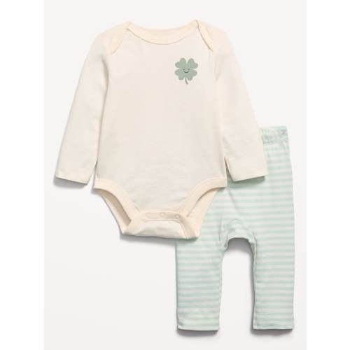 Long-Sleeve Bodysuit and Leggings Set for Baby