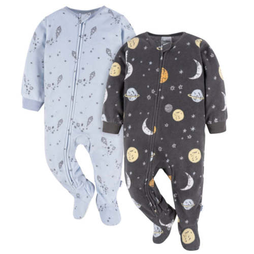 2-Pack Baby &amp; Toddler Boys Space Fleece Pajamas