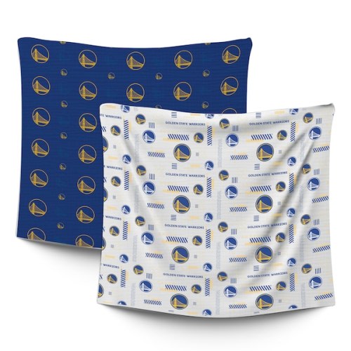 Infant Golden State Warriors  Pegasus 47" x 47" Home & Away Two-Piece Muslin Blanket Set