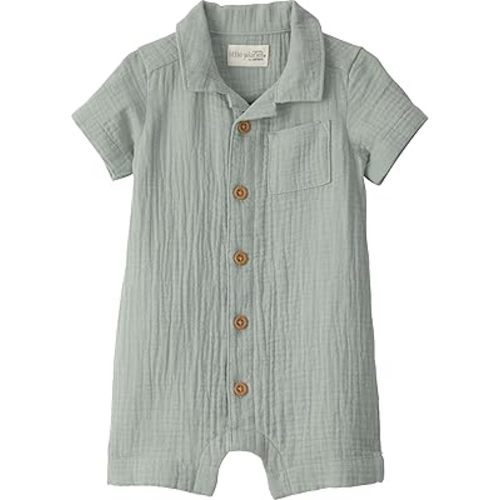 little planet by carter's unisex-baby Waffle Knit Button-Front Jumpsuit made with Organic Cotton