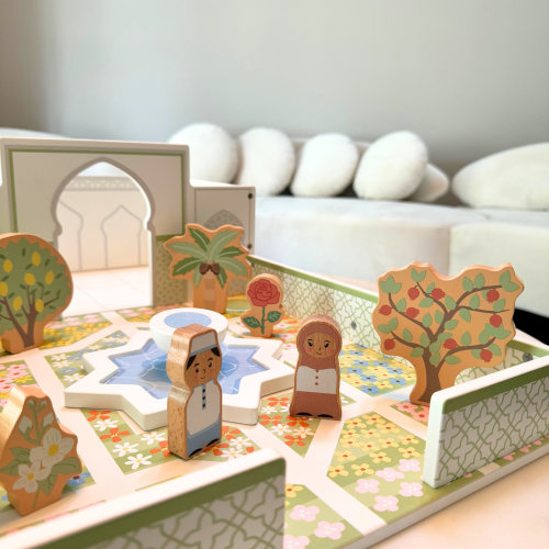 A Piece of Jannah (Islamic Garden) | Wooden Muslim Kids Toy – Lala + Mo