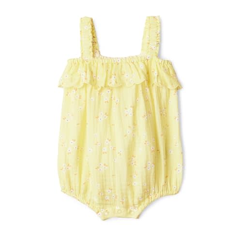 Amazon Essentials x Sofia Grainge Baby Girls' Cotton Gauze Sleeveless Romper