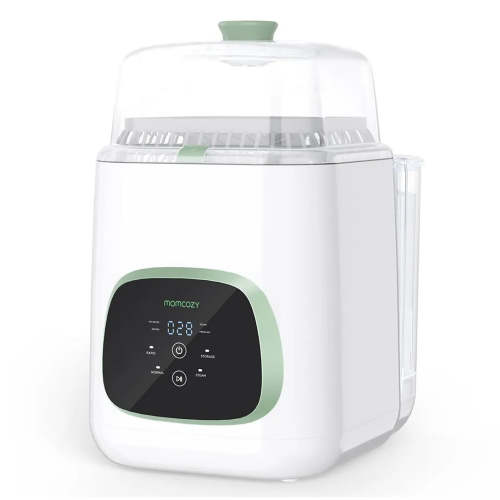 KleanPal Pro Baby Bottle Washer and Sterilizer- White & Green