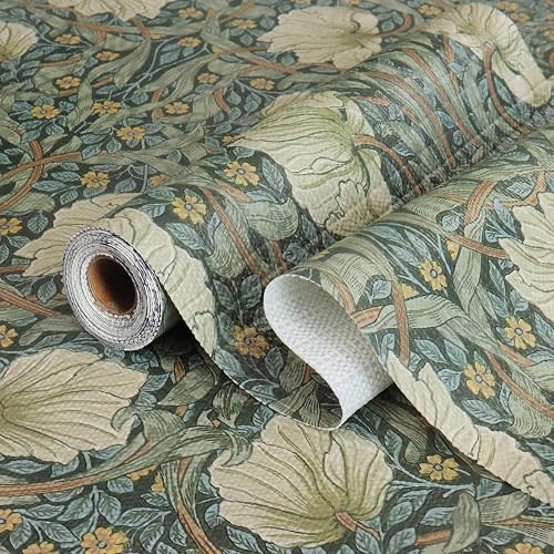 Quttisay Vintage Drawer Liner for Dresser Cabinet Liner Green 12in x 10ft