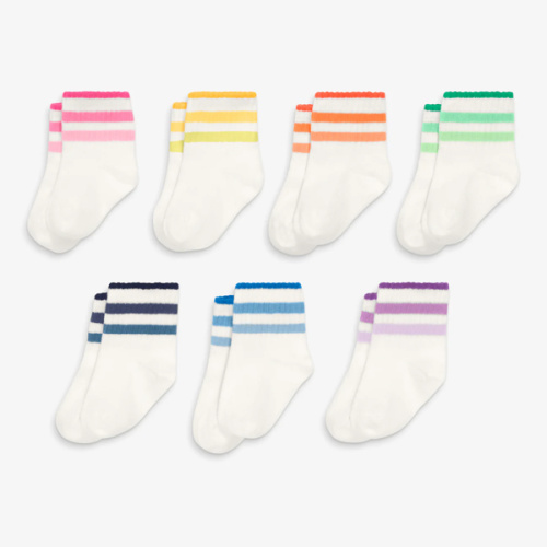 Baby tonal ringer sock 7-pack | Primary.com