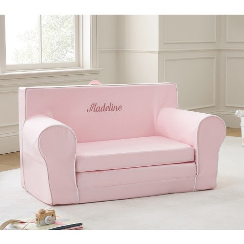 Anywhere Sofa Lounger, Pearl with White Piping