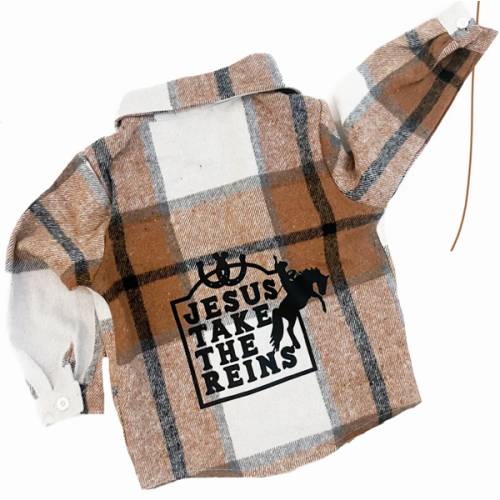 Jesus Take the Reins Flannel