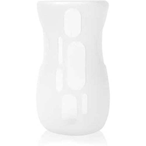 Olababy Silicone Sleeve for Avent Natural Glass Baby Bottles (8 oz, Translucent)