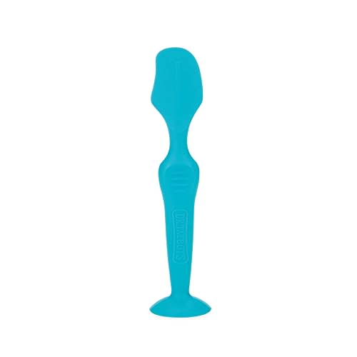Dr. Talbot's Diaper Cream Soft Silicone Brush with Suction Base & Hygienic Case, Aqua, Mini Size