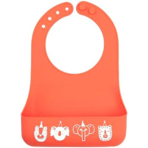 Bella Tunno Little Bites Bib – Silicone Baby Bibs for Infant Girls and Boys Ages 3-12 Months, BPA Free Soft Silicone Bib