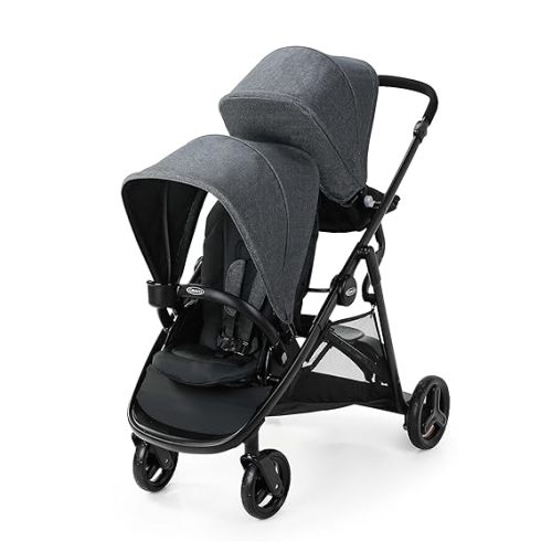 Graco Ready2Grow 2.0 Double Stroller Features Bench Seat and Standing Platform Options, Rafa