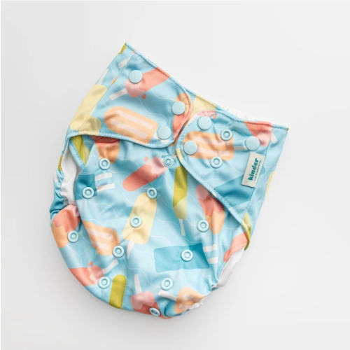 Reusable Swim Diapers with Athletic Wicking Jersey - Popsicles (7-60lbs)