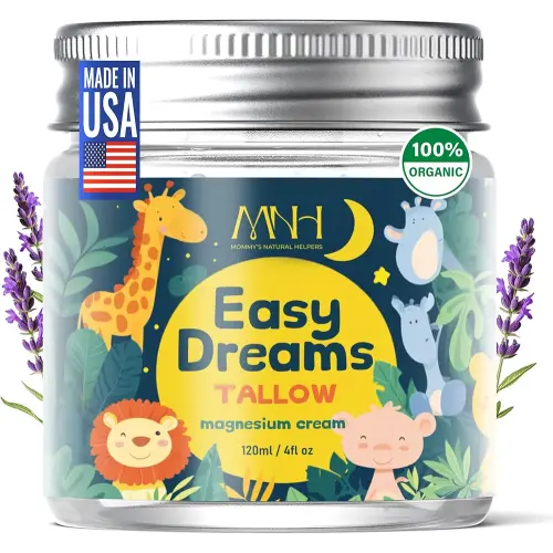 Magnesium Lotion for Kids, Tallow Based Magnesium Lotion For Sleep, Lavender Scented | No Melatonin Sleep Aid | Arnica Cream, Eczema Cream for Kids, Sudocrem | Organic, Made in USA, 2 Month Supply