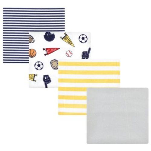 Luvable Friends Hudson Baby Flannel Receiving Blankets 4pk, Sports