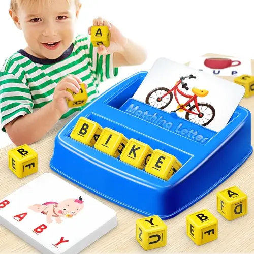 Educational Toys for 3 4 5 Year Old Boys Gift, Matching Letter Game Preschool ABC Learning Toys for Kids Ages 4-8 Years, Christmas Birthday Gifts for 3-6 Year Old Boys Toddler Toys Age 2-4
