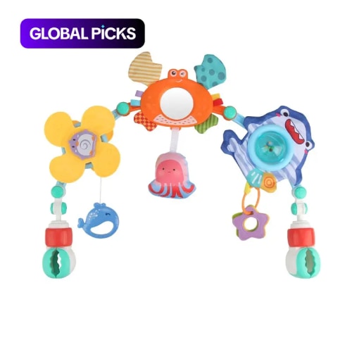 Baby Stroller Hanging Toy, 1 Set Multifunction Interactive Sensory Toy for Newborn Early Learning and Baby Entertainment #GLOBAL PICKS - TikTok Shop