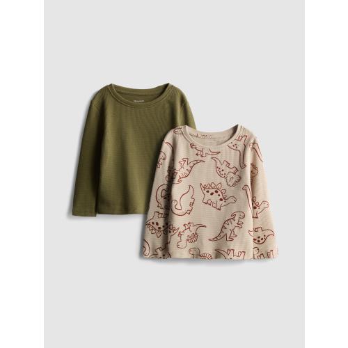 Baby Boys Stone 0-36mths | 2pk Textured T-Shirts | Primark