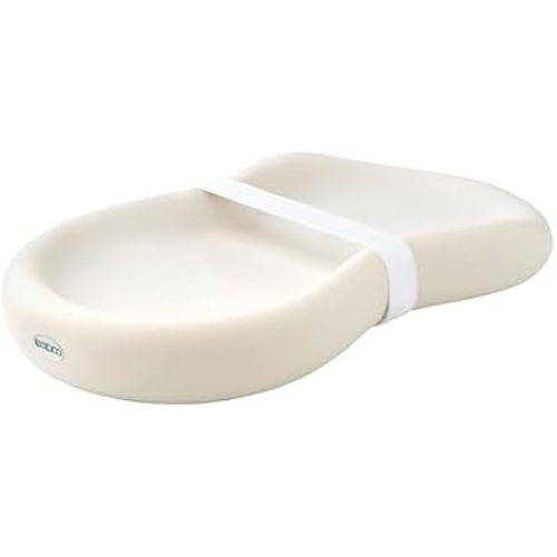 Keekaroo Peanut Changer Baby Vanilla – The Original - Easy-to-Clean Changing pad and The only Shell Over Foam, Fully Water Repellant, Wipeable Diaper pad, Wipe-Clean Changing pad