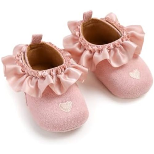 Ohwawadi Infant Baby Boys Girls Slippers Cozy Fleece Booties Soft Bottom Warm Cartoon Socks Newborn Crib Shoes