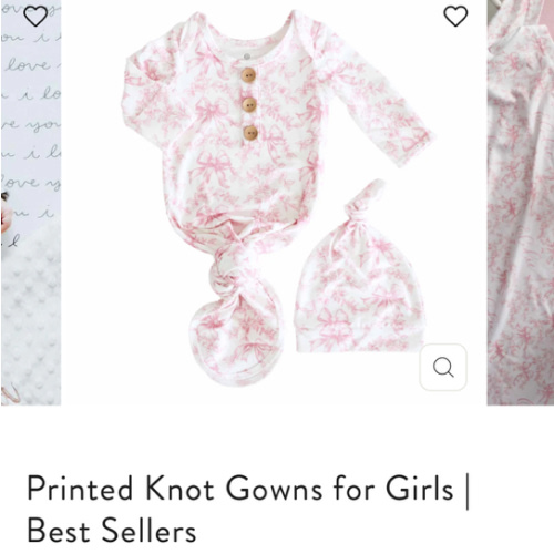 Printed Knot Gowns Girls in Best Sellers | Caden Lane