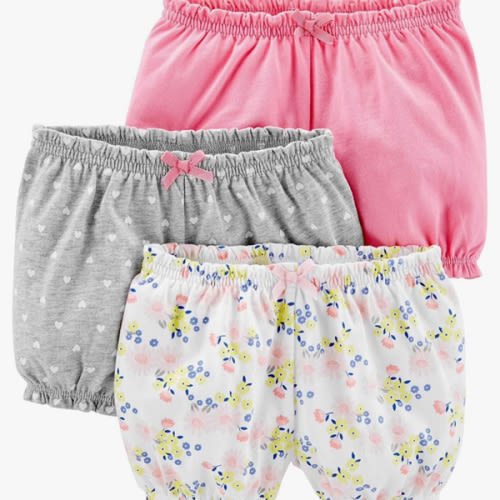Simple Joys by Carter's Girls 3-Pack Knit Shorts