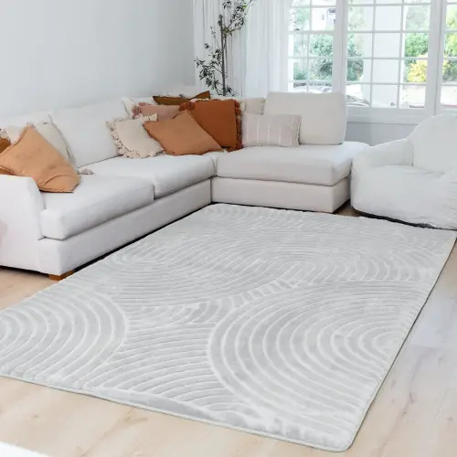 Designer Relax Mat - 1.4" Thick Foam Base (Designer: Gray Textured) Size 6.6ft x 10ft