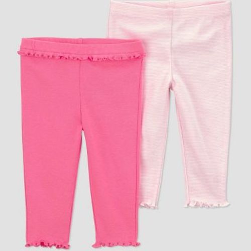 Carter's Just One You® Baby Girls' 2pk Striped Pants - Pink 6M