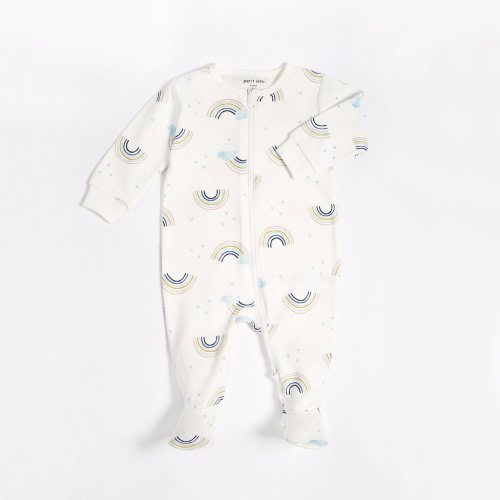 "Rainbows" Sleeper with Organic Cotton – petitlem.com