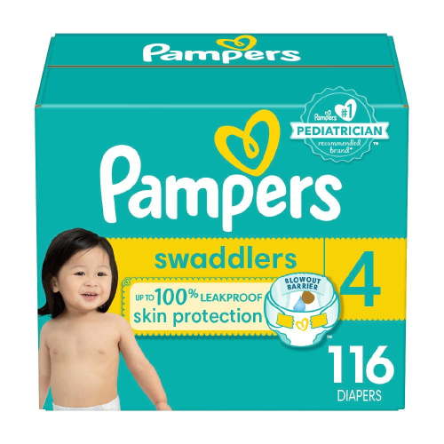 Pampers Swaddlers Diapers, Super Econo Pack, Size 1-8, 58-160CT - Walmart.ca