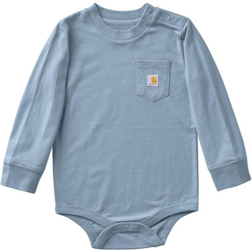 Carhartt Long-Sleeve Pocket Bodysuit | 100% Cotton | Made From Breathable, 100% Cotton Jersey | Easy Changes