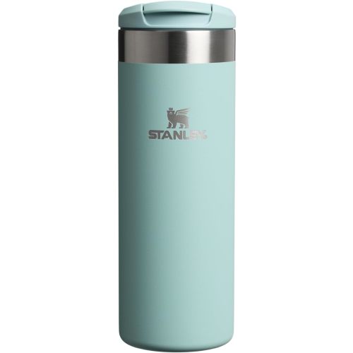 Stanley AeroLight Transit Bottle 20 oz | Locking Drink Through Lid | Leak Resistant Water Bottle or Coffee Travel Mug | Lightweight Insulated Stainless Steel | BPA-Free | Seafoam