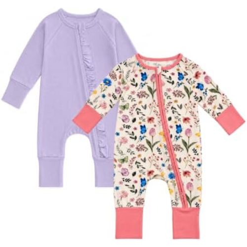 Bow Dream Bamboo Rayon Baby Pajamas Sleepers Newborn Rompers Infant Outfit