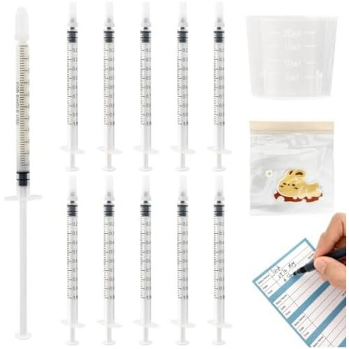 100 PCS 1mL Colostrum Collection Kit, 1mL Colostrum Syringe