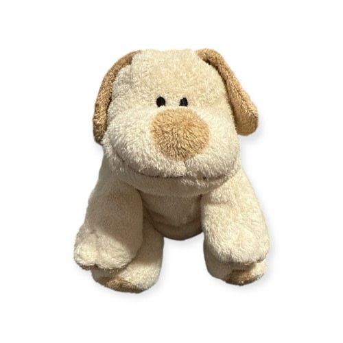 Vintage 2002 Ty Pluffies Plopper Dog Plush Stuffed Animal Cream  Tan Puppy