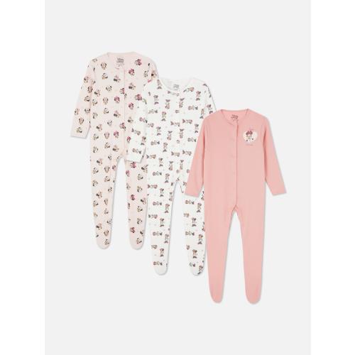 0-24mths | 3pk Disney’s Minnie Mouse Popper Sleepsuits